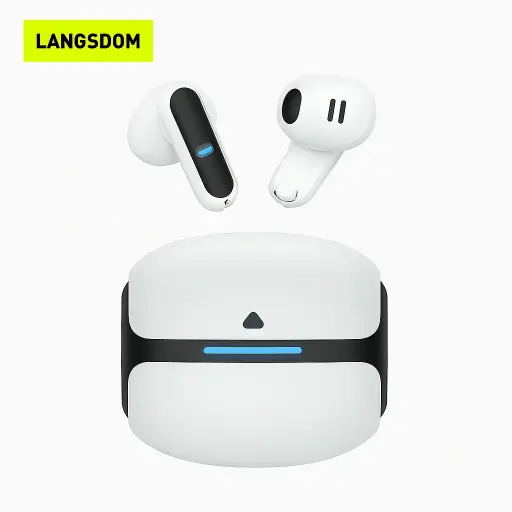 🎧 Auriculares Bluetooth Gamer con Luz LED Azul – Langsdom Theta