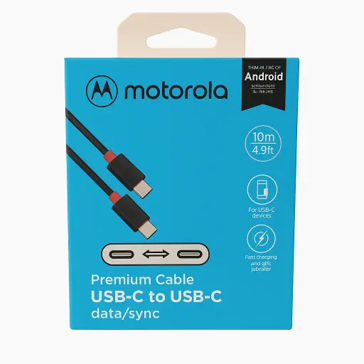 Cable Cargador Usb-c Carga Rápida Y Transferencia De Datos Negro